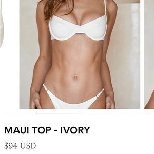 Monday Swimwear Maui Top Ivory
